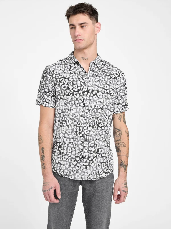 Men's Checked Short-Sleeve Shirts for Summer FunChet Printed Shirt