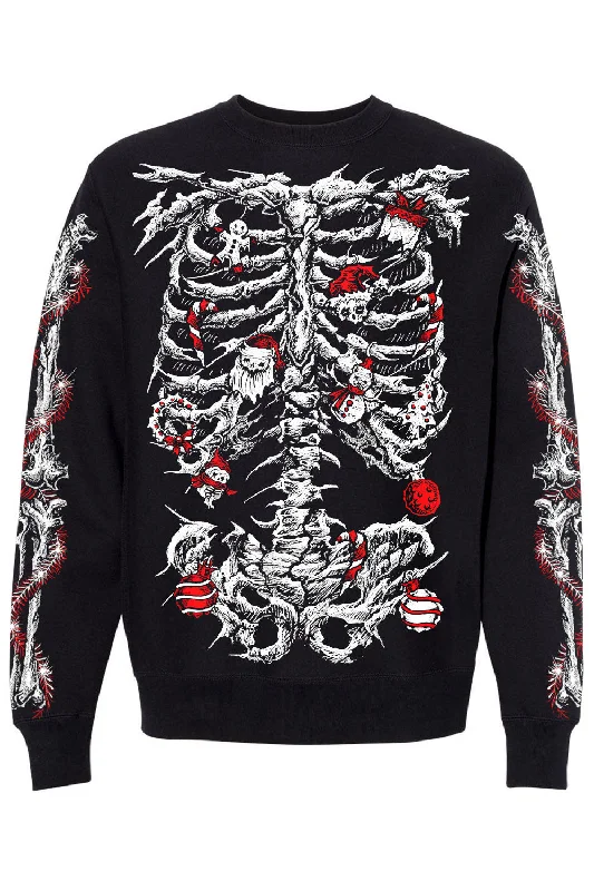 Cool Men's SportswearXmas Skeleton Sweatshirt