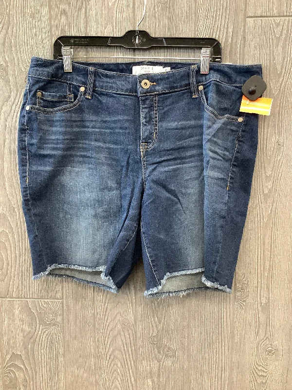 Men's Relaxed-Fit Denim ShortsShorts By Torrid In Blue Denim, Size: 18