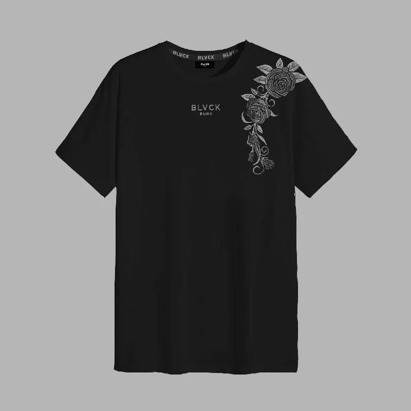 Men's Shirts with Embellished HemlinesBlvck Romance Tee
