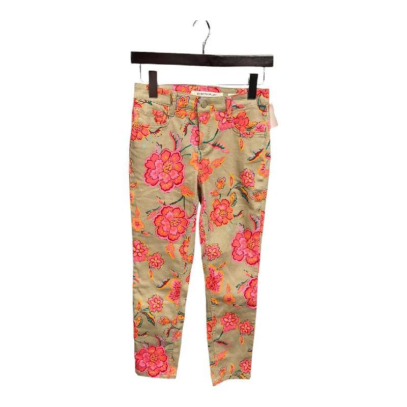 Leather Patch Men's JeansJeans Skinny By Jones New York In Floral Print, Size: 2p