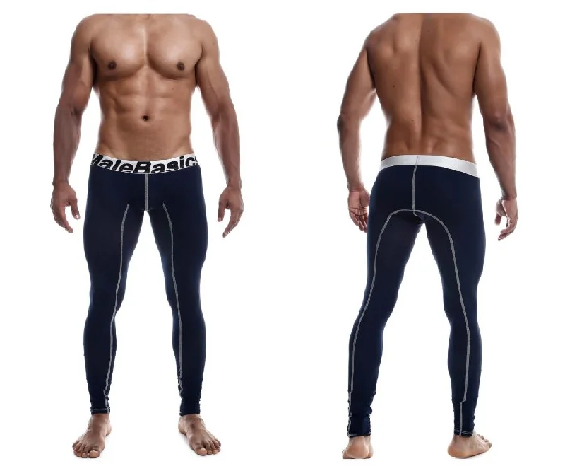 MaleBasics MBM05 Performance Long Johns Color Navy