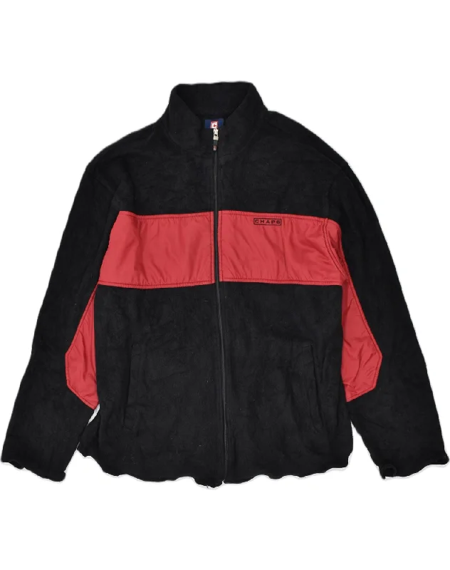 Men's Coats with Chest PocketsCHAPS Mens Fleece Jacket UK 42 XL Black Colourblock Polyester Men's Coats with Chest PocketsCHAPS Mens Fleece Jacket UK 42 XL Black Colourblock Polyester