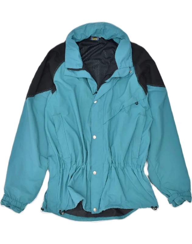 Trendy Men's Anorak JacketsSALEWA Mens Hooded Rain Jacket UK 42 XL Blue