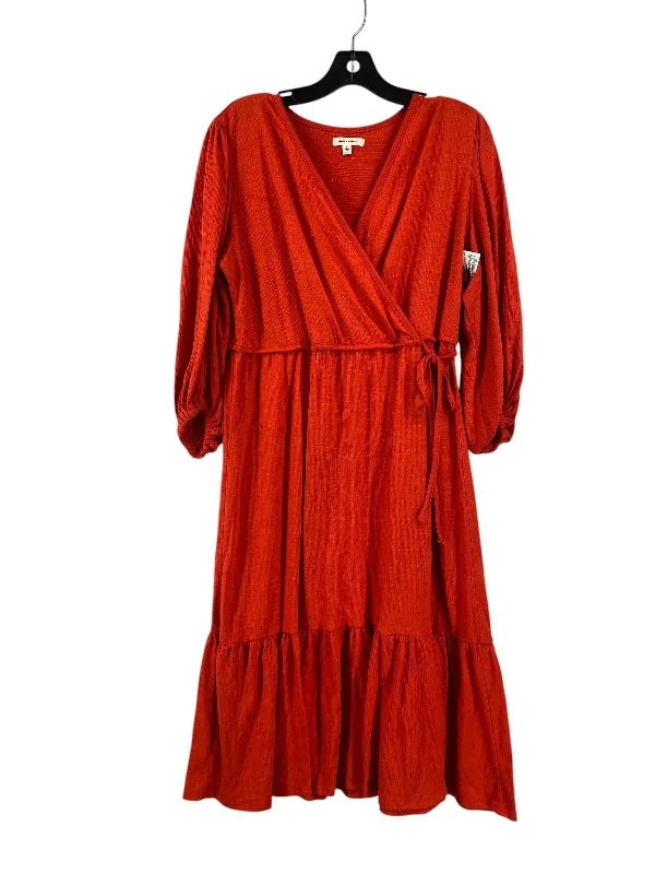 Polka-Dot DressDress Casual Short By Max Studio In Red, Size: L